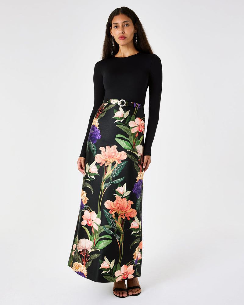 Paz Taffeta Skirt - Majestic Black media 2