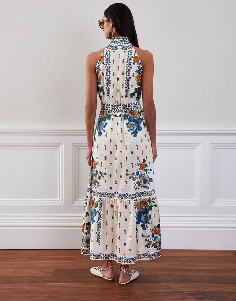 Biba Cotton Maxi Dress - Magical Blossom Cream