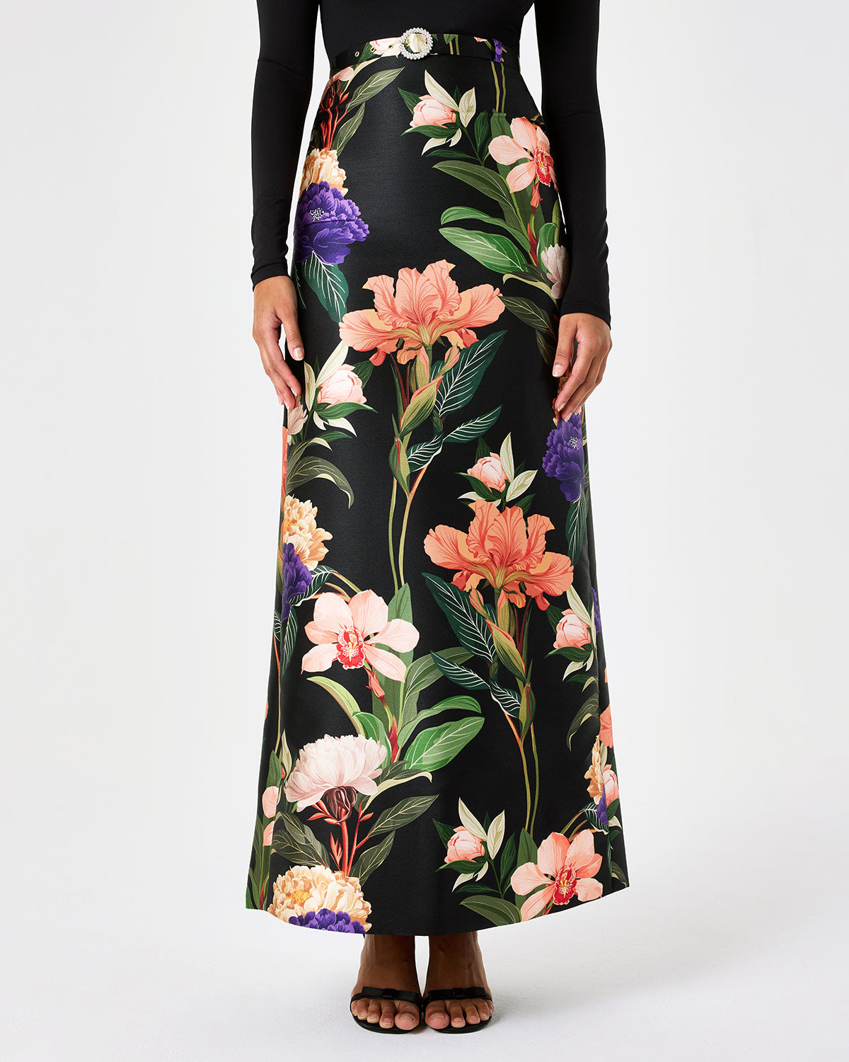 Paz Taffeta Skirt - Majestic Black media 5