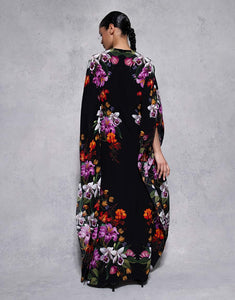 Eloise Crepe Maxi Dress - Painterly Flower