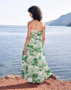 Jou Jou Cotton Maxi Dress - Calypso Green