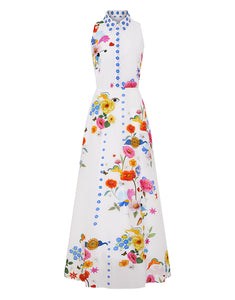 Paloma Cotton Maxi Dress - Juayua White