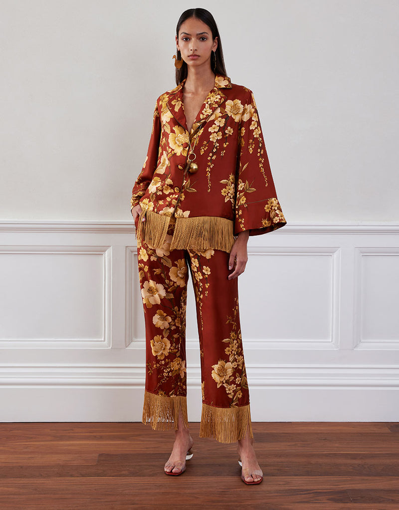 Calliope Twill Jacket - Cherry Blossom Brown