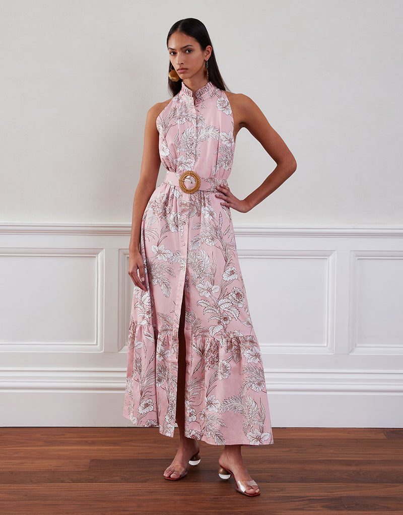 Biba Maxi Dress - Jungle Pink