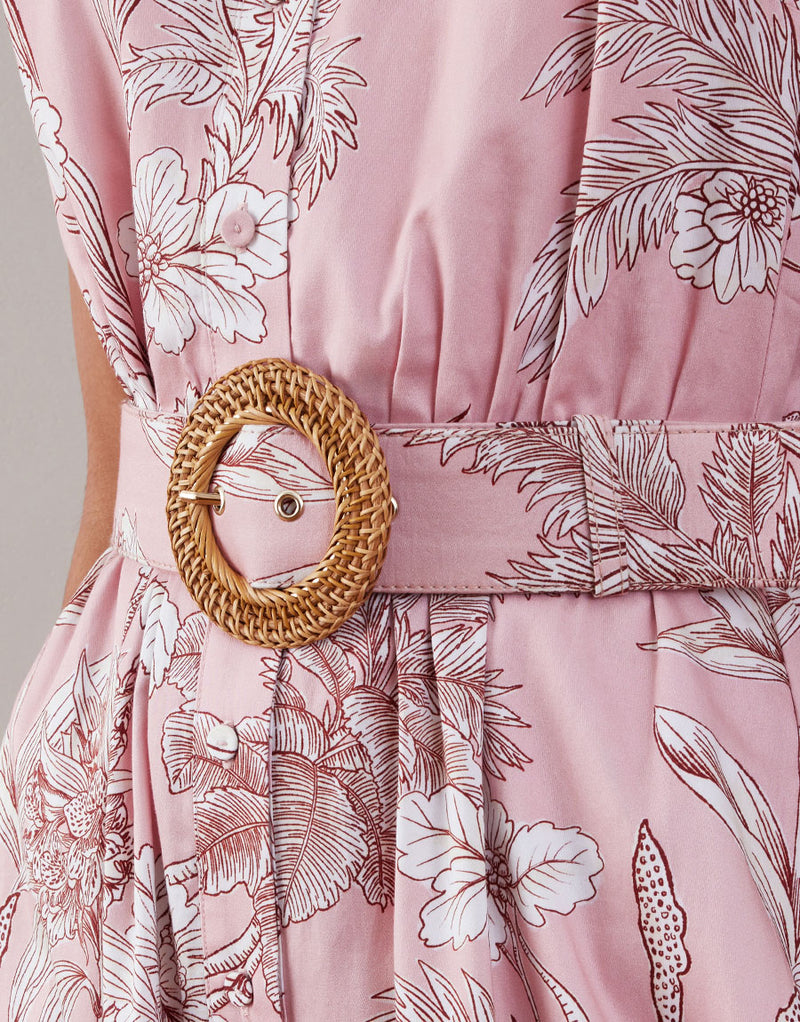 Biba Maxi Dress - Jungle Pink