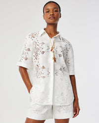 Akari Lace Top - White media 1