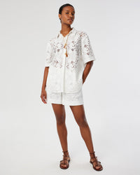 Bizzy Lace Shorts - White media 1