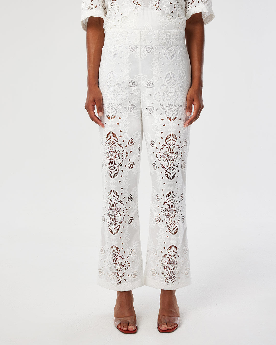 Joshua Lace Trouser - White media 2