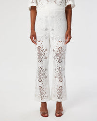 Joshua Lace Trouser - White media 2
