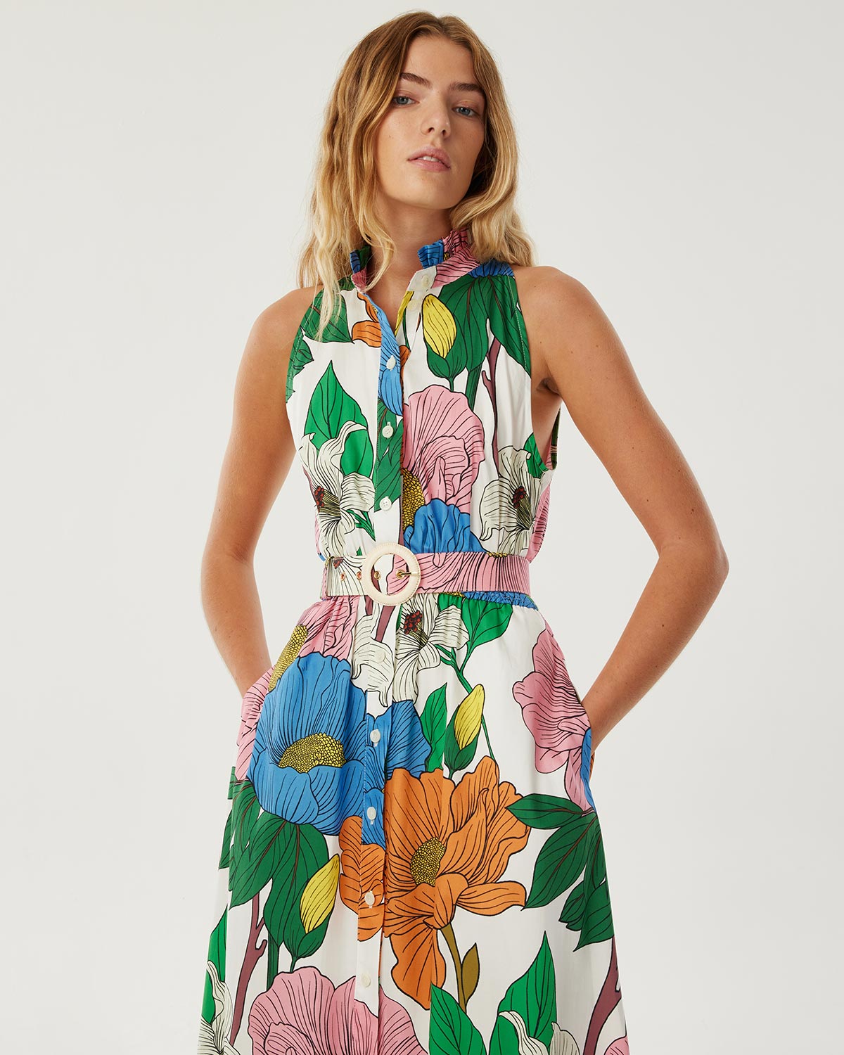 Biba Cotton Maxi Dress - Salento media 1