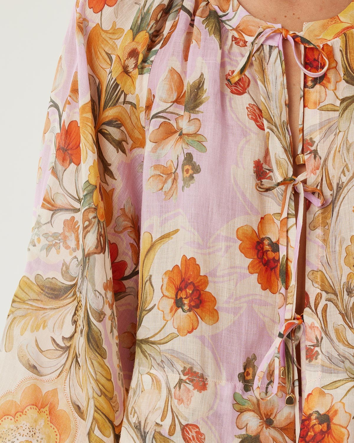 Bizzy Rami Shorts - Sun Fire Garden - Lilac media 4