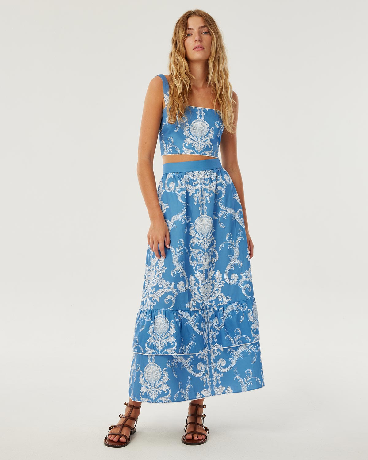 Paulina Cotton Skirt - Barocco media 1