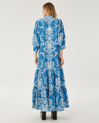 Lourdes Linen Maxi Dress - Barocco media 3