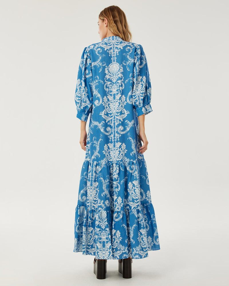 Lourdes Linen Maxi Dress - Barocco media 3