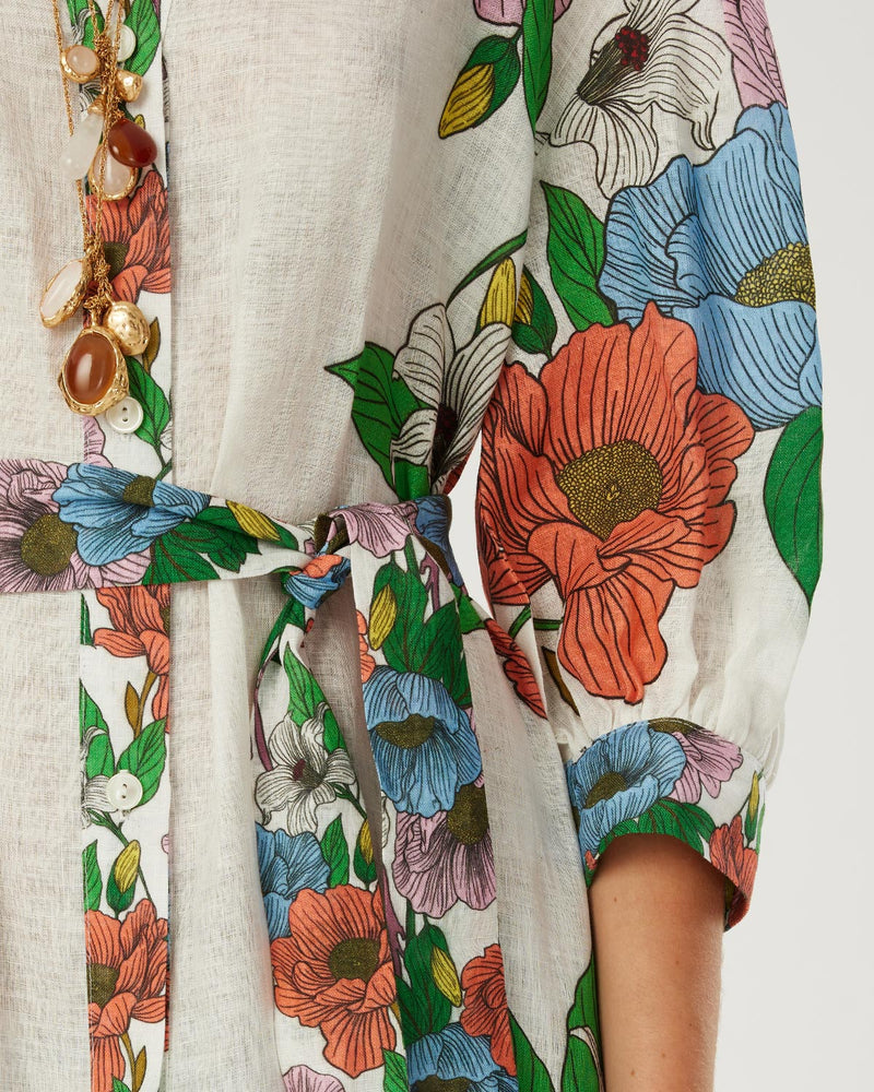 Bianca Linen Maxi Dress - Salento Placement media 4