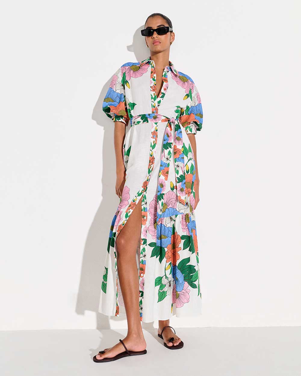 Bianca Linen Maxi Dress - Salento Placement media 6